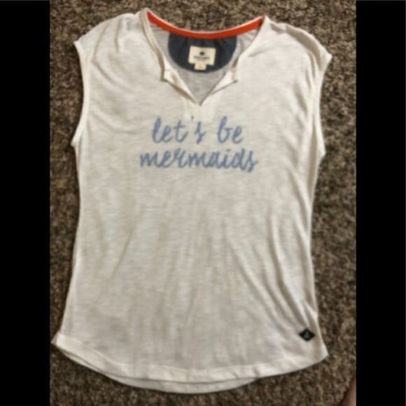 Like New Cute Sperry Let’s Be Mermaids Tee Medium - Picture 2 of 3